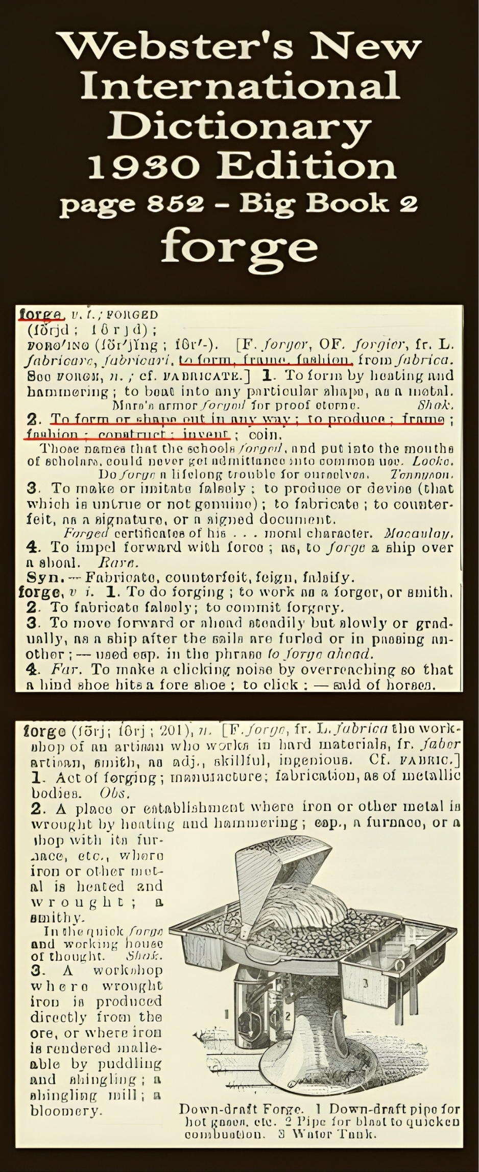 Webster's definition of forge