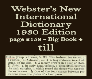 Webster's definition of till