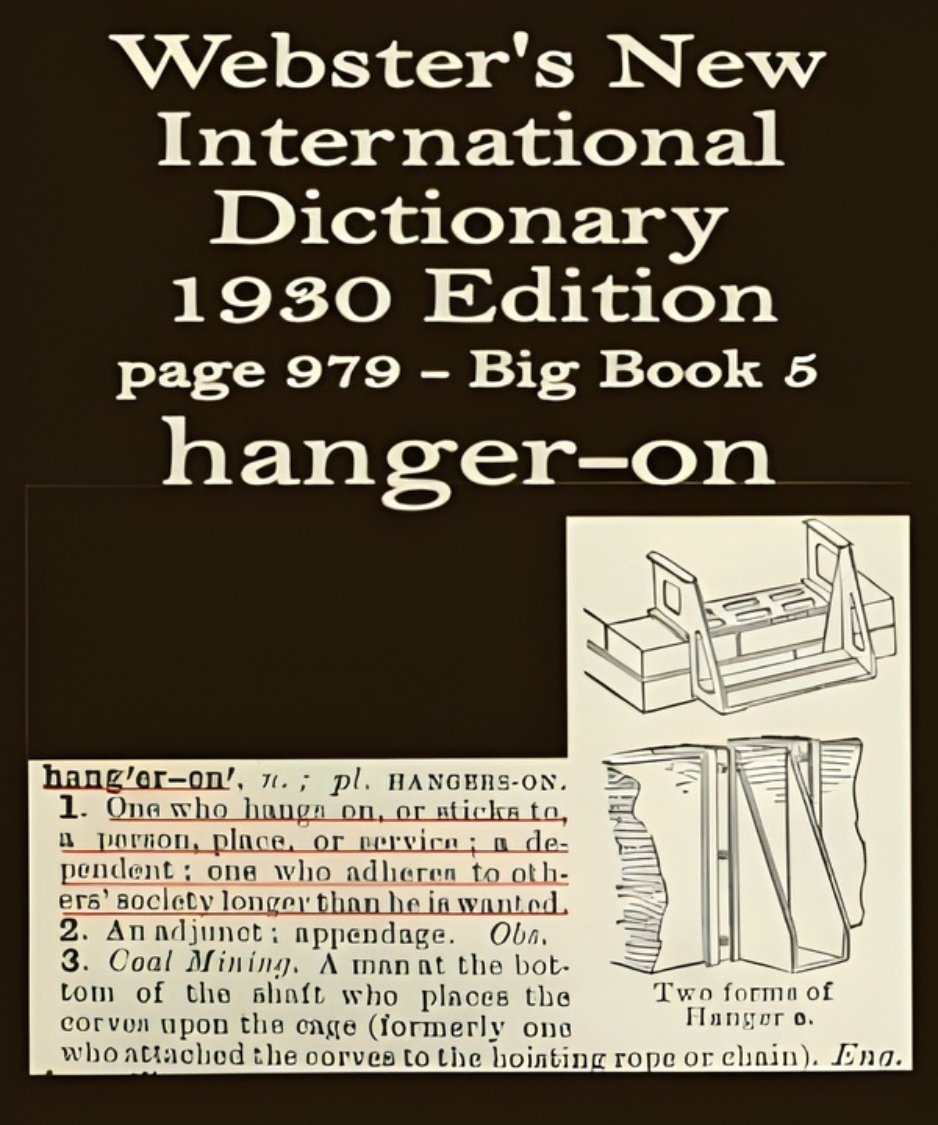 Webster's definition of hanger-on