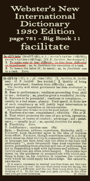 Wester's definition of facilitated