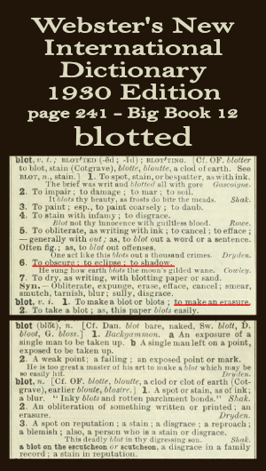 Wester's definition of blotted