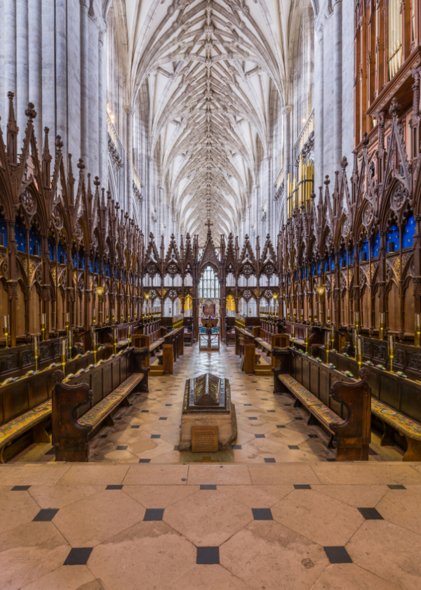 Interior of Winchester Cathedral