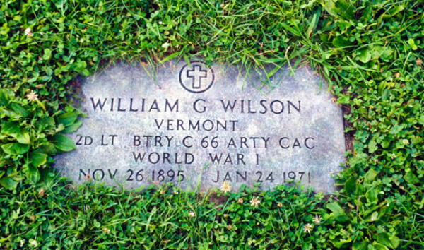 Bill Wilson Grave Footstone