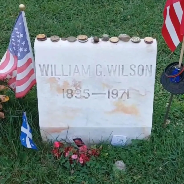 Bill Wilson Grave Footstone