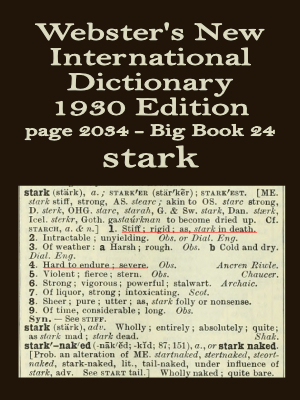 Webster's definition of stark