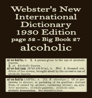 Wester's definition of alcoholic