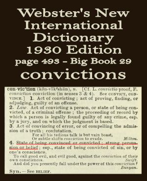 Wester's definition of convictions