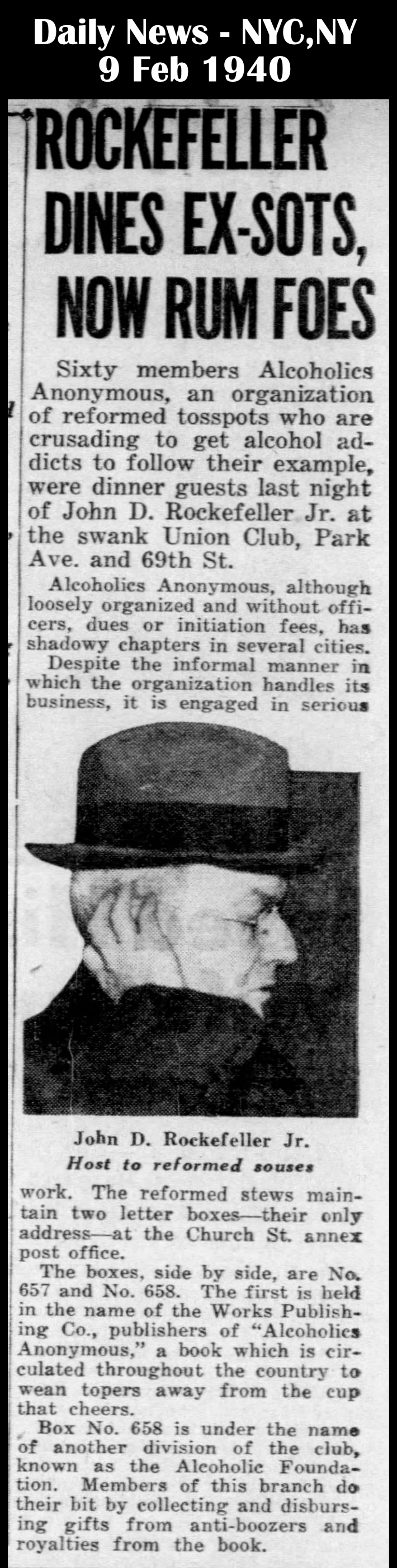 Newspaper Article