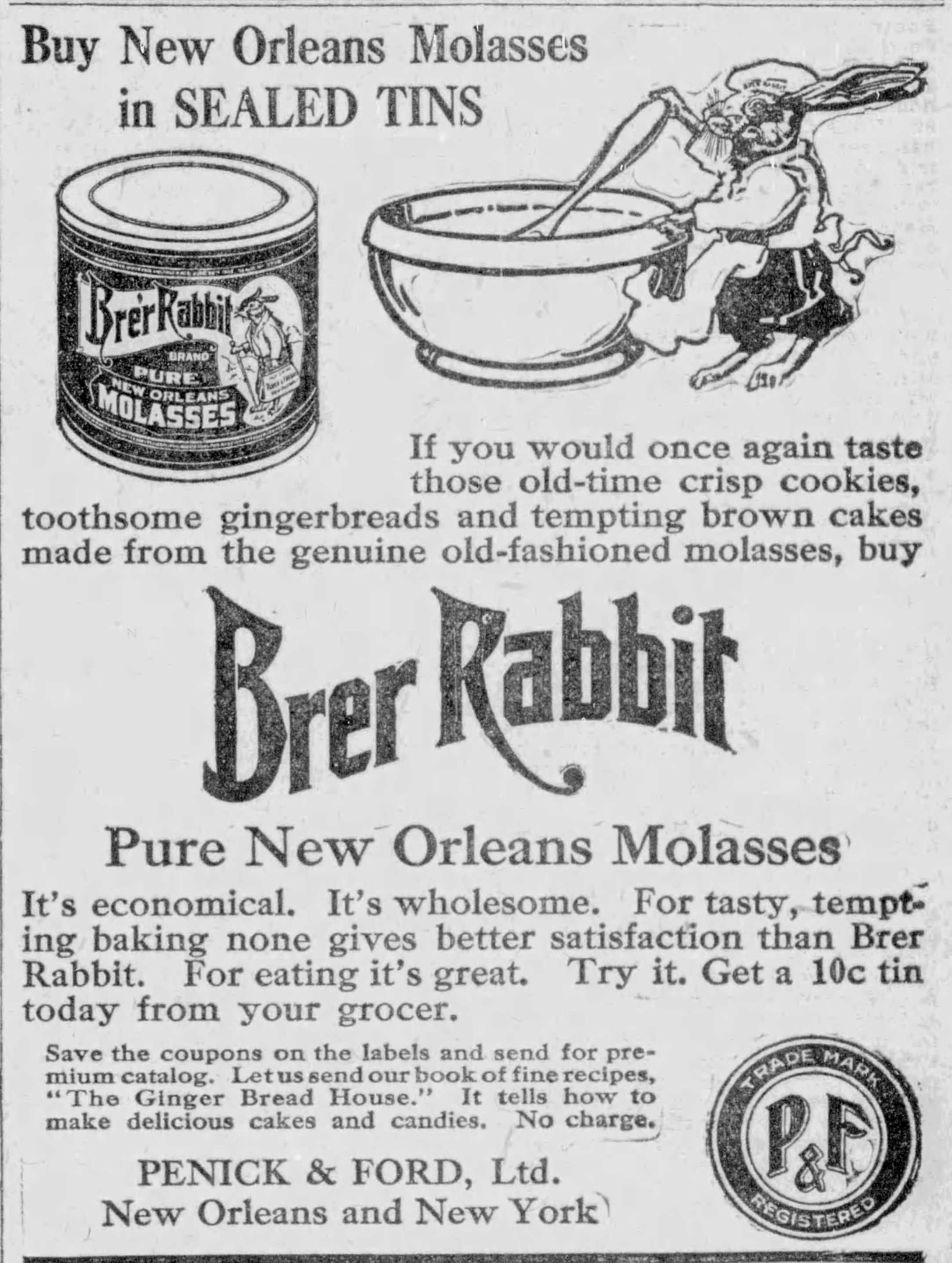 Penick & Ford Molasses Ad
